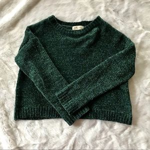Cropped Green Sweater